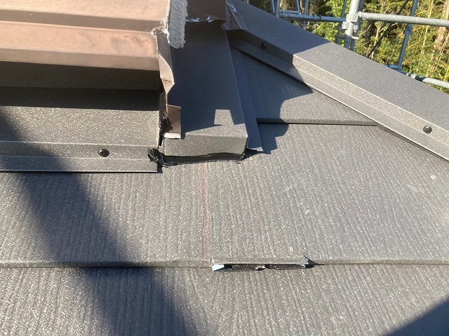 屋根の接合箇所
